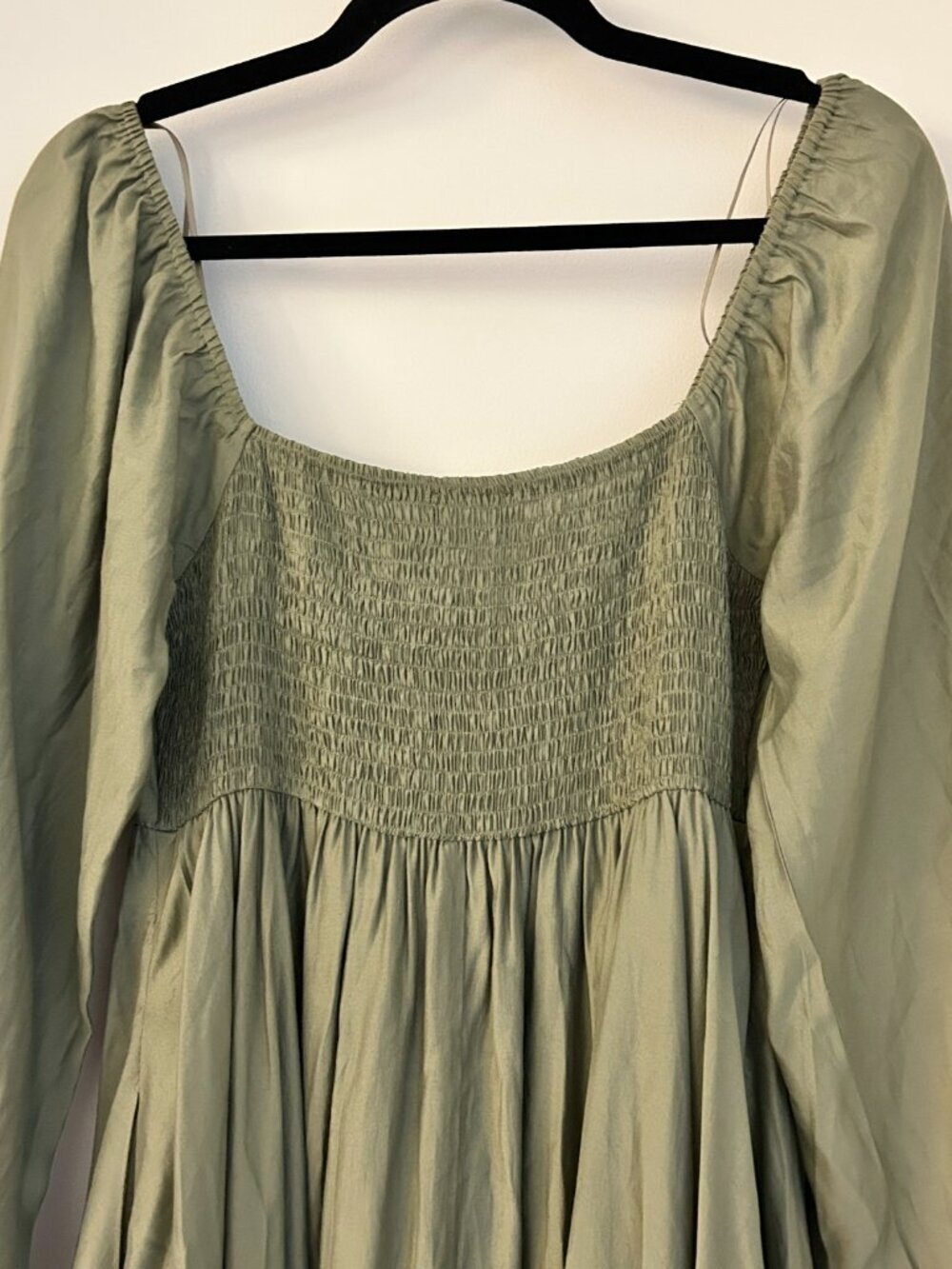 Baltic Born Annalisa Midi Dress in Olive Green Size S NWOT - Picture 10 of 11